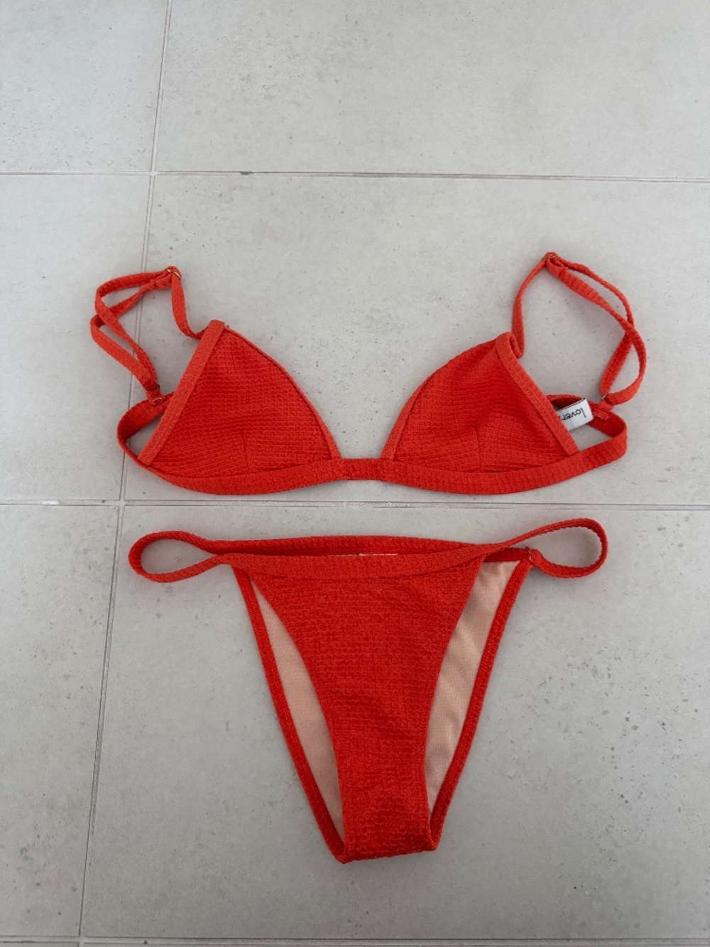 XS Loverbird Orange Bikini Set